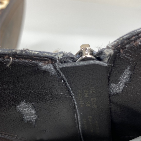 Sam Edelman Leopard Dyed Cow Fur Pointed Toe Ankle Boots Size 8 - Picture 8 of 9